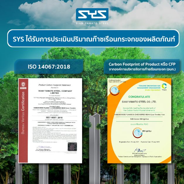 SYS ได้รับการรับรองคาร์บอนฟุตพริ้นท์จาก 2 องค์กรสำคัญ ตอกย้ำหลักธรรมาภิบาลการดำเนินธุรกิจที่ห่วงใยใส่ใจสิ่งแวดล้อม