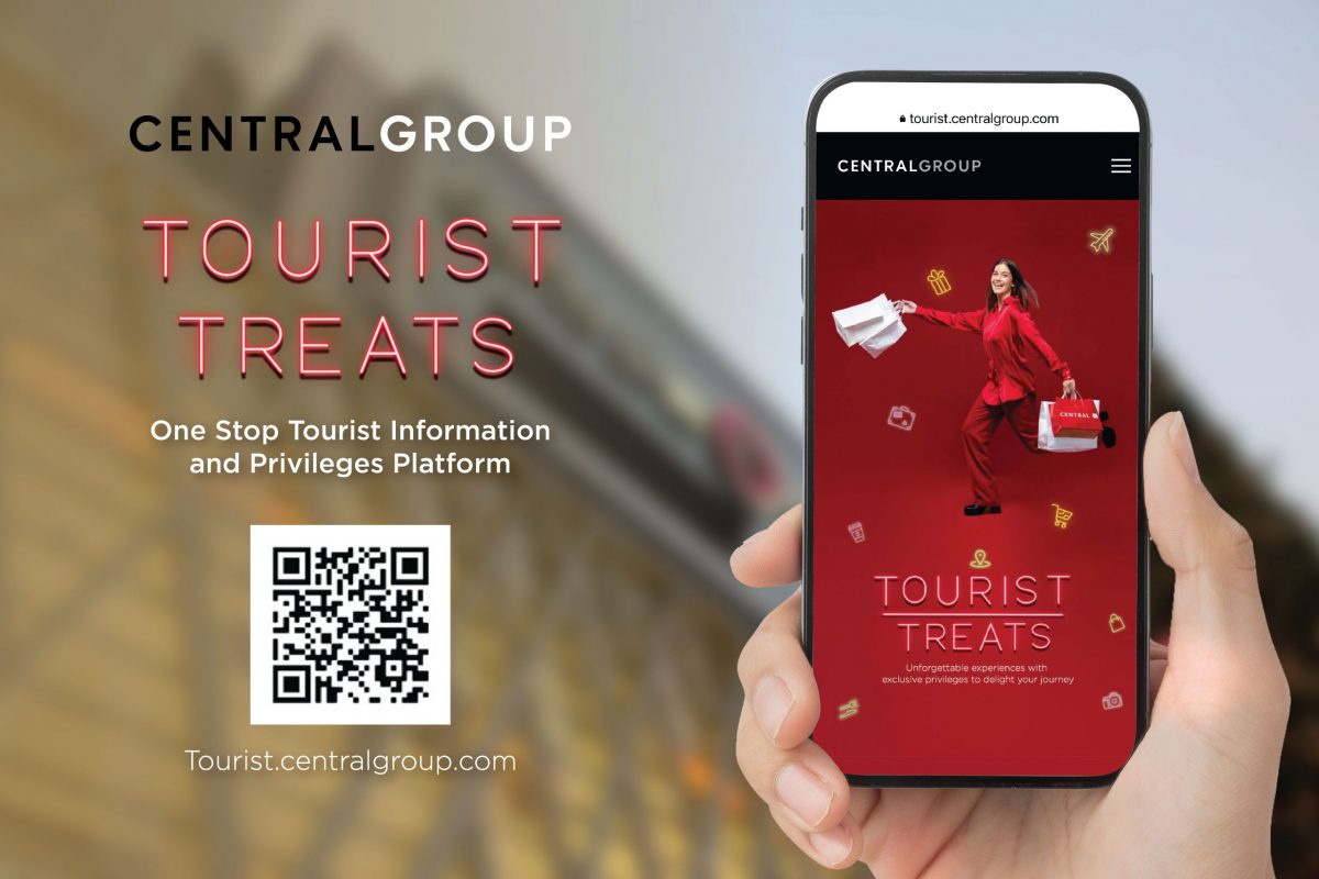 กลุ่มเซ็นทรัล ขับเคลื่อนท่องเที่ยวไทย เปิดตัวเว็บไซต์ Central Group Tourist Treats มอบสิทธิประโยชน์เหนือระดับเพื่อนักท่องเที่ยวทั่วโลก มุ่งสู่เป้าหมาย 20 ล้านคนในปี