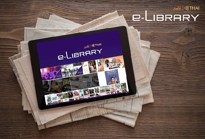 การบินไทยเปิดตัว THAI e-Library ให้บริการสื่อสิ่งพิมพ์ดิจิทัล สำหรับผู้โดยสารการบินไทยและไทยสมายล์ ตอบโจทย์ไลฟ์สไตล์การสื่อสารยุคดิจิทัล