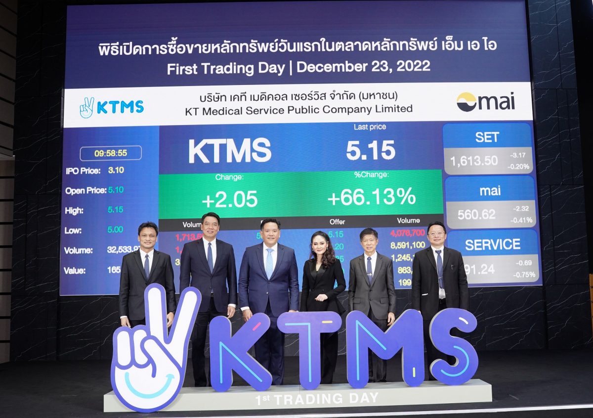 KTMS เริ่มซื้อขายในตลาดหลักทรัพย์ เอ็ม เอ ไอ วันแรก