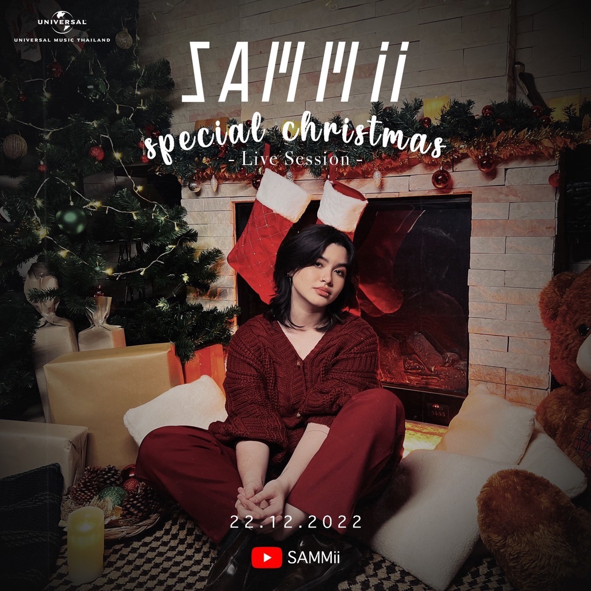 SAMMii ปล่อย Live Session : Christmas Special ผ่าน 4 บทเพลงพิเศษ มอบเป็นของขวัญเติมเต็มความรักความอบอุ่นในเทศกาลคริสต์มาส