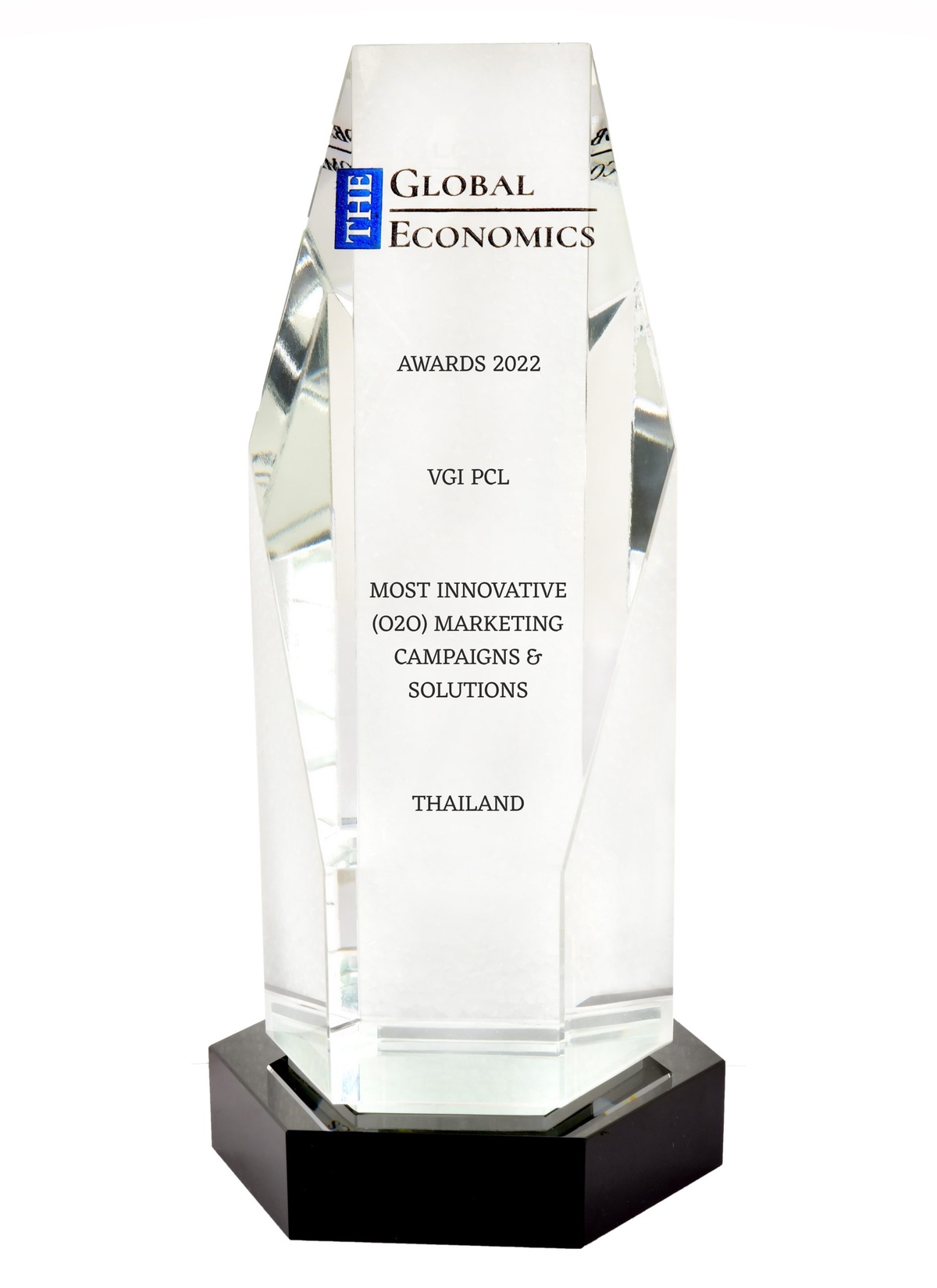 VGI ตอกย้ำความเป็นผู้นำโซลูชั่นส์แห่งอนาคต คว้ารางวัล Most Innovative (O2O) Marketing Campaigns Solutions จากเวทีระดับสากล The Global Economics Awards 2022