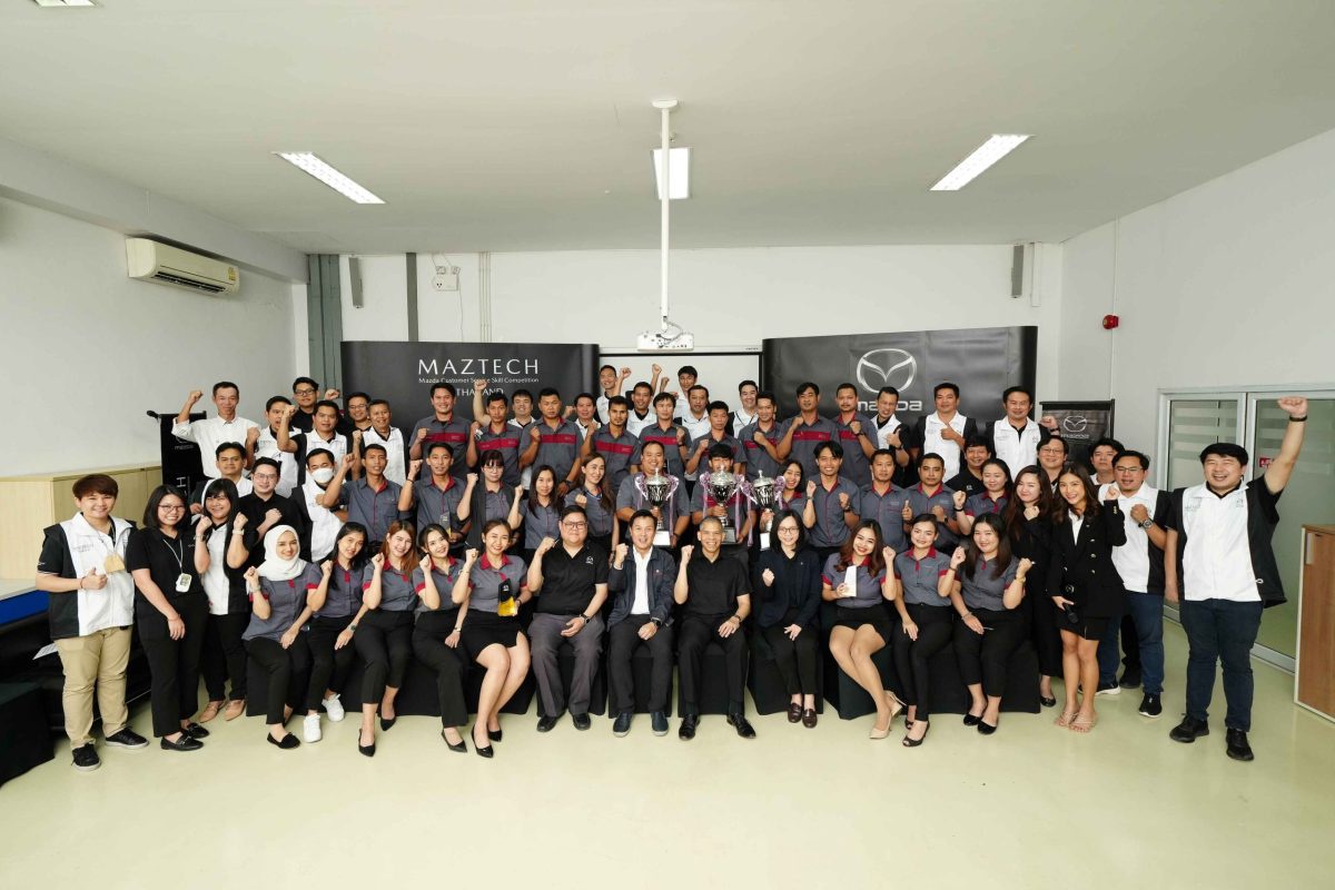 Mazda held Mazda customer service skill competition to seek for best technician and service staff in Thailand as representatives for international