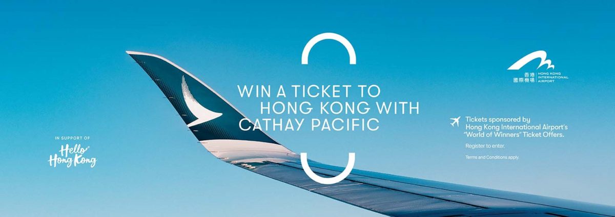 แคมเปญ World of Winners แจกตั๋วเครื่องบินไป-กลับ 'ฮ่องกง' เริ่มด้วยตั๋ว Cathay Pacific 17,400 ใบ สำหรับประเทศไทย!