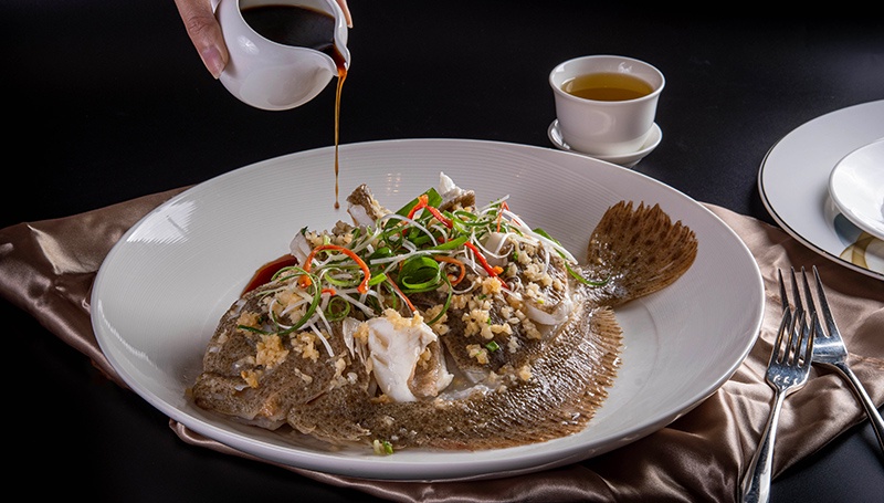 Wah Lok Dish of the Month Live Turbot from France