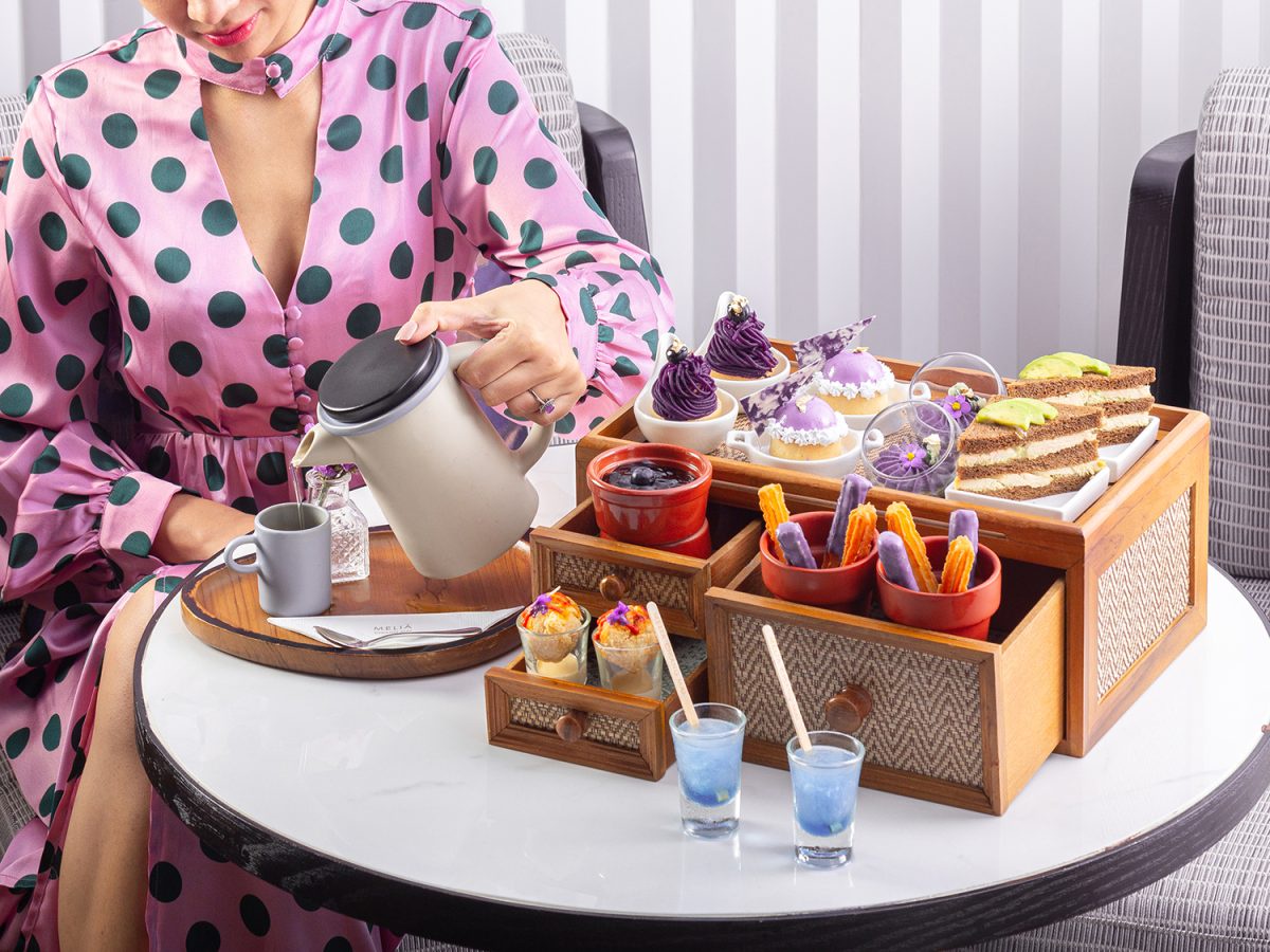 Meli? Chiang Mai's New Afternoon Tea Makes a Splash with Purple