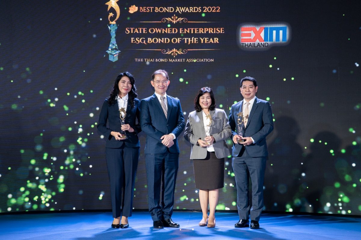 EXIM Thailand Wins Best Bond Awards 2022 from ThaiBMA