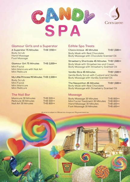 Candy Spa Grand Opening!! Kids Spa Experience by Spa Cenvaree, Centara Grand Mirage Beach Resort Pattaya