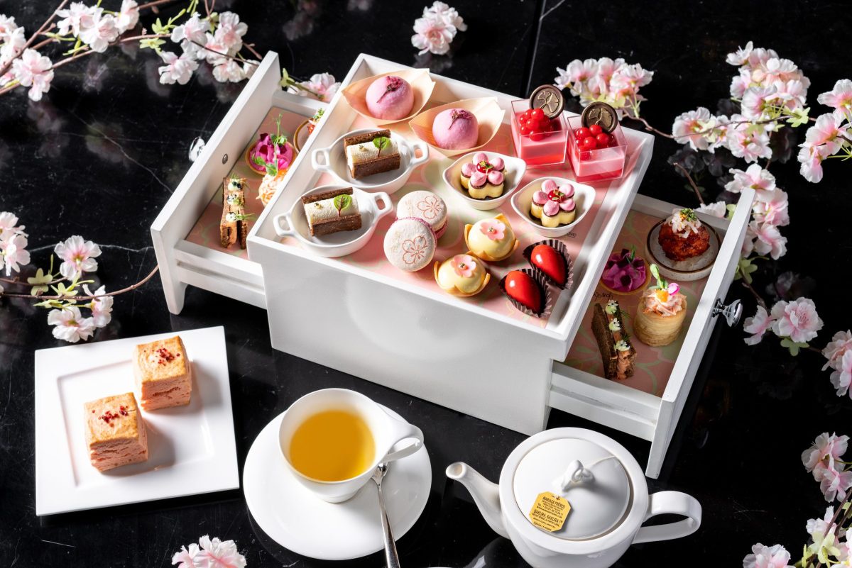 Captivated Cherry Blossoms Inspire Gorgeous 'Sakura Afternoon Tea' at Up Above Restaurant and Bar