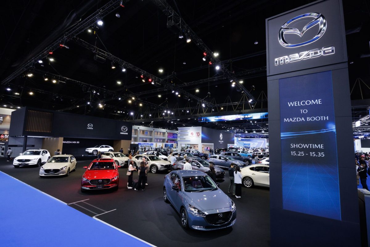 Mazda shows its next technology for the first time at the Motor Show and delight customers with special offers including 0% minimum down payment