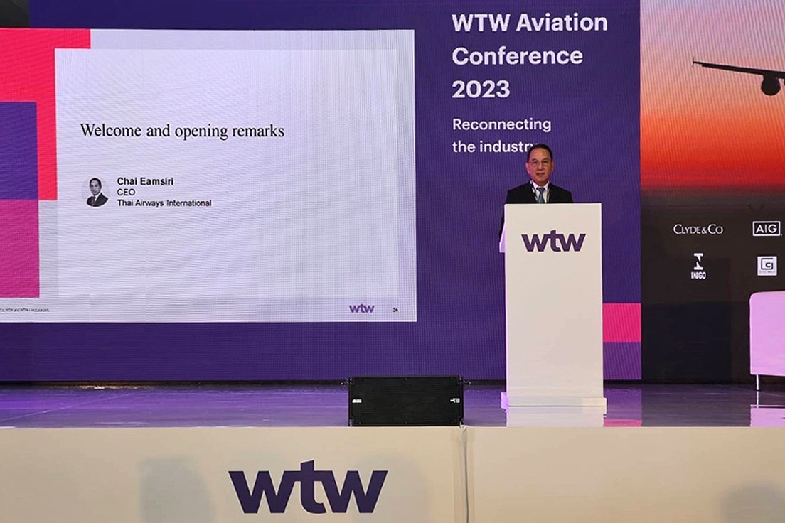 CEO การบินไทยเปิดประชุมสัมมนาประกันภัยเครื่องบินระดับสากล Aviation Conference 2023
