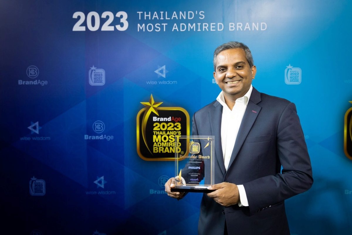 ฟิลิปส์ ตอกย้ำความเป็นผู้นำอันดับ 1 ด้านแสงสว่าง คว้ารางวัล 2023 Thailand's Most Admired Brand ในกลุ่มหลอดไฟ ต่อเนื่อง 23 ปีซ้อน