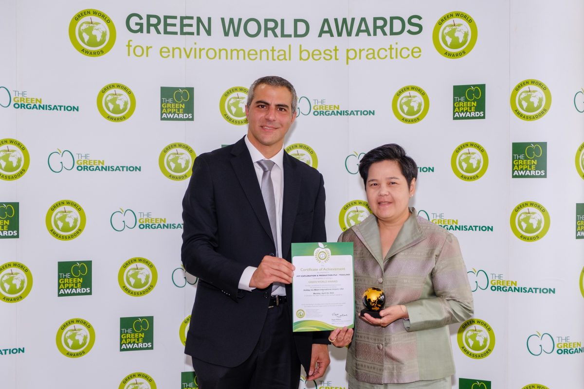 ปตท.สผ. รับรางวัลในเวทีระดับสากล Green World Awards 2023 จากโครงการแหล่งเรียนรู้เรือหลวงไทยใต้ทะเล
