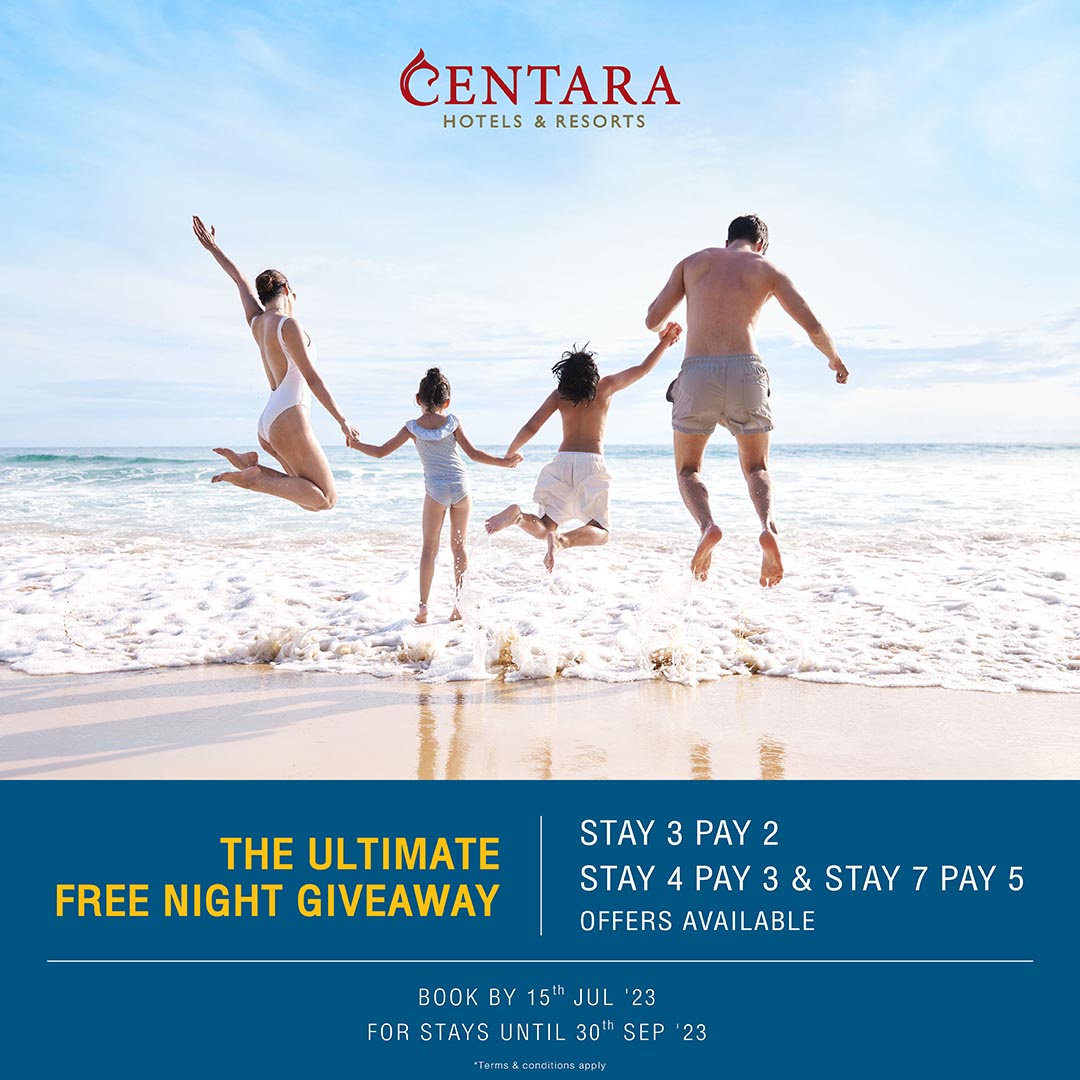 Centara Launches The Ultimate Free Night Giveaway for Vacations across Asia!