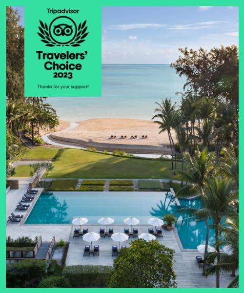 โรงแรมดุสิตธานี กระบี่ บีช รีสอร์ท พิชิตรางวัล Tripadvisor Travelers' Choice Award ประจำปี 2566
