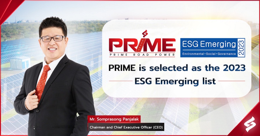 PRIME is selected as the 2023 ESG Emerging list