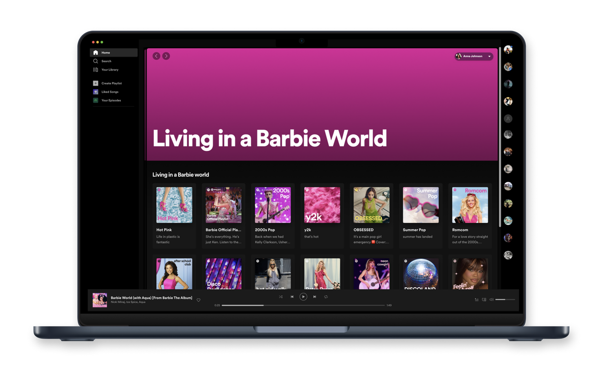 Spotify จัดเพลย์ลิสต์สุดปัง 'Barbie Official Playlist' เอาใจแฟนหนัง 'Barbie' สุดฮอตฮิต