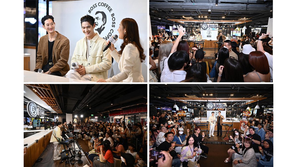 BOSS Coffee Holds Exclusive Event with HYBS @ BOSS Cafe to Please Fans of James - Karn and Debuts New BOSS Caramel Latte