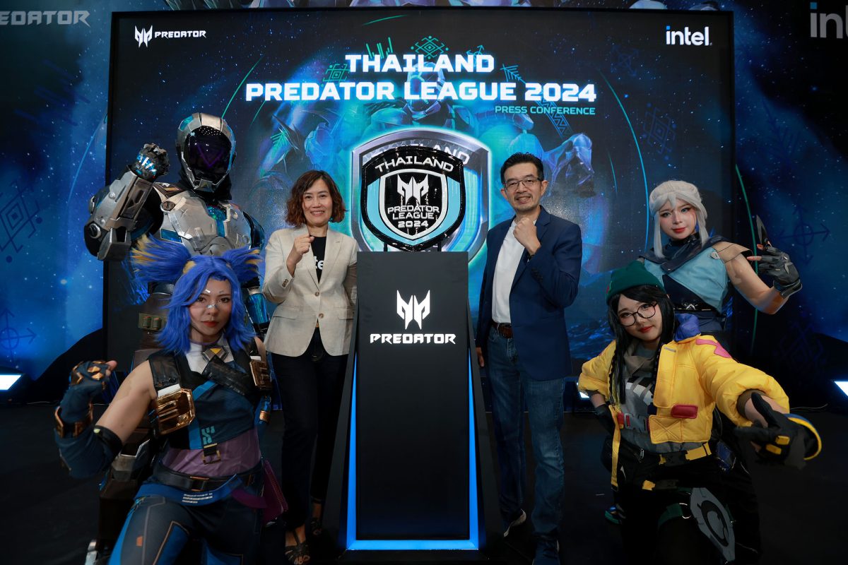 เอเซอร์ - อินเทล เปิดสมรภูมิแห่งการแข่งขันครั้งใหม่ ในศึก Thailand Predator League 2024 ลุยสนามแข่งเดือด ชิงเงินรางวัลรวมกว่า 250,000 บาท ดันทีมไทยต่อยอดความสำเร็จศึกใหญ่ระดับภูมิภาค