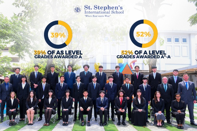 นักเรียนโรงเรียนนานาชาติเซนต์สตีเฟ่นส์ (กรุงเทพฯ) ทำคะแนนสอบ IGCSE, AS และ A Level ที่ยอดเยี่ยม!