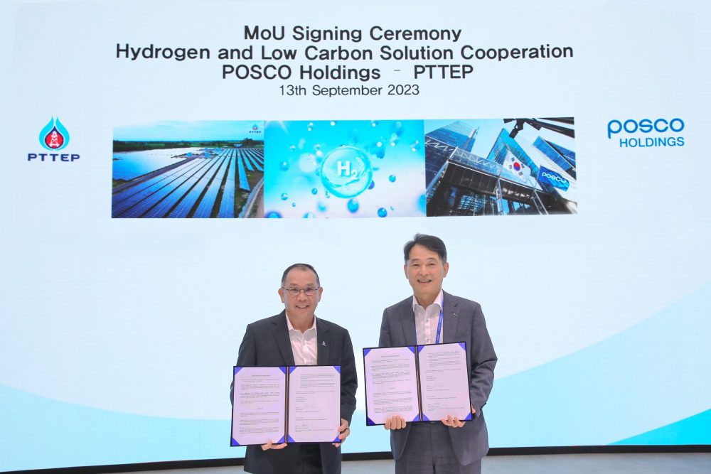 PTTEP strengthens ties with POSCO Holdings, pursuing clean energy business opportunity
