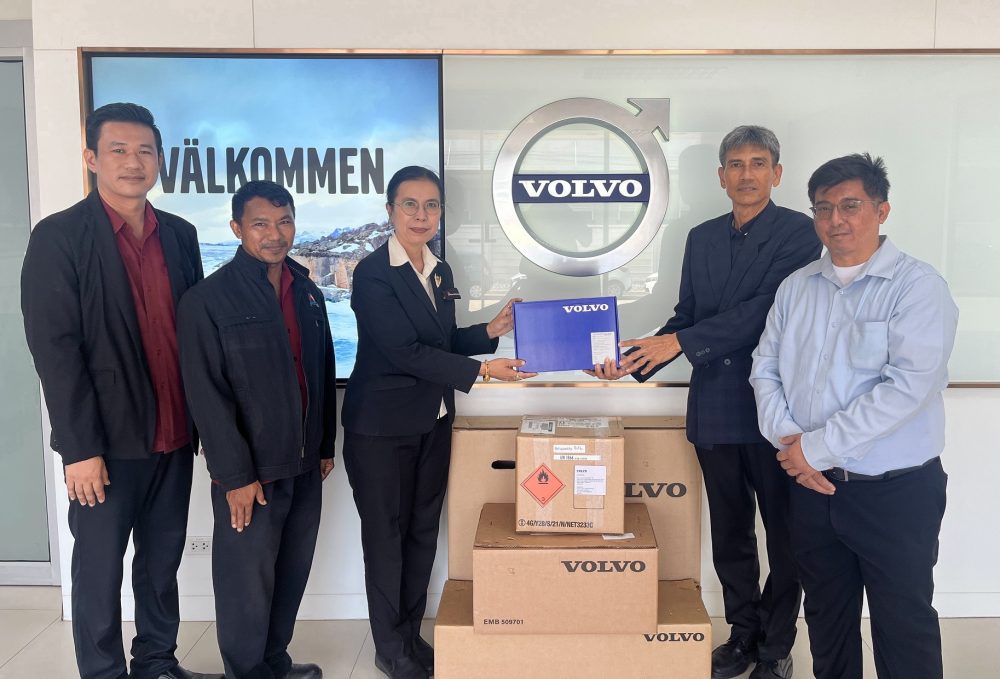 Volvo Car Thailand donates EV Spare parts to Sattahip Technical College