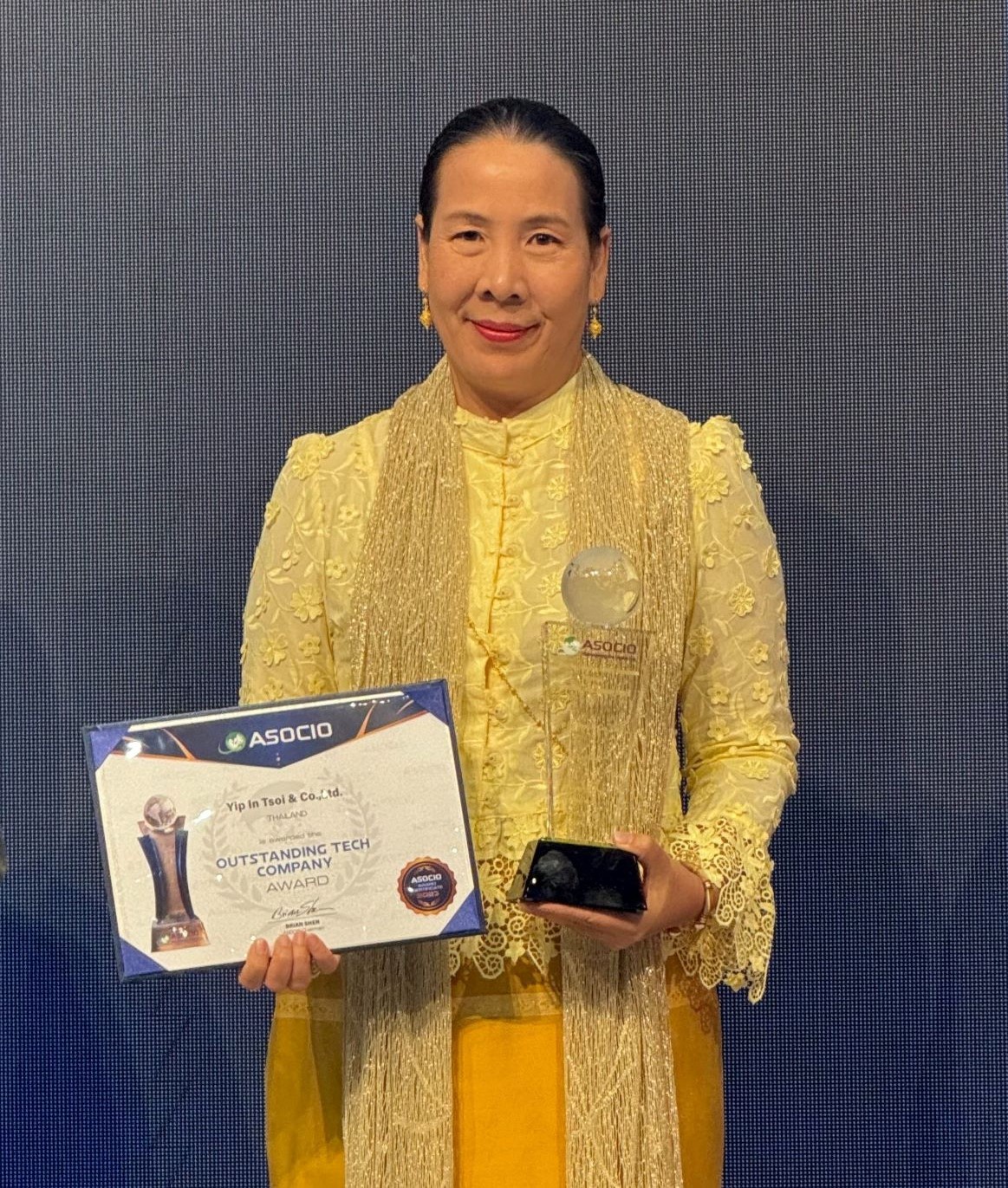 'ยิบอินซอย' ประสบความสำเร็จระดับนานาชาติ คว้ารางวัล ASOCIO 2023 ICT Award