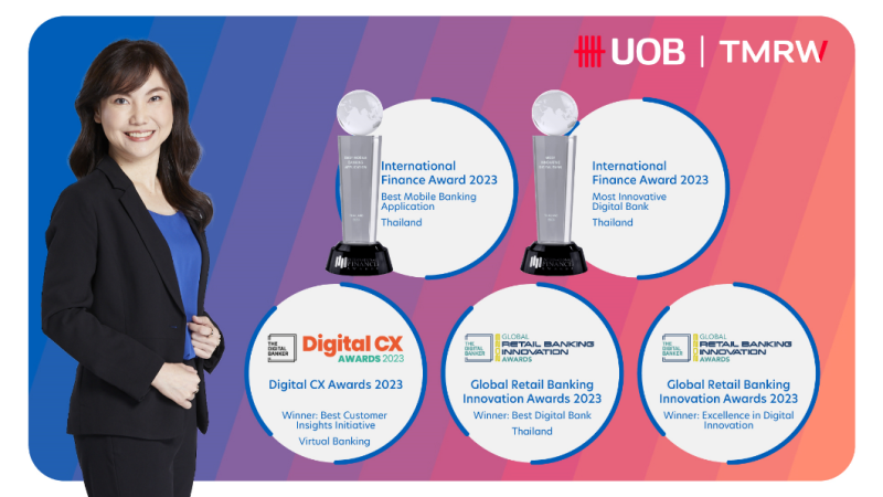 UOB TMRW secures multiple award wins for its innovative digital services