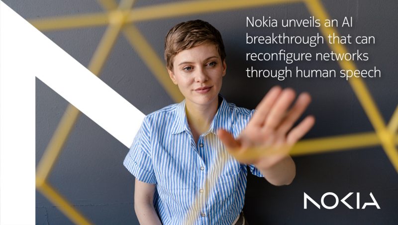 Nokia unveils AI breakthrough that can reconfigure networks through human speech