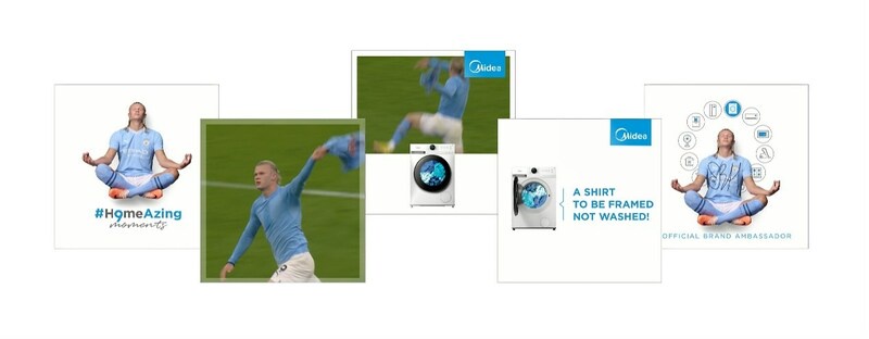 #H9meAzingMoments WITH ERLING HAALAND - MIDEA PRODUCTS DO HAVE AN OPINION ON ERLING HAALAND'S GOALS
