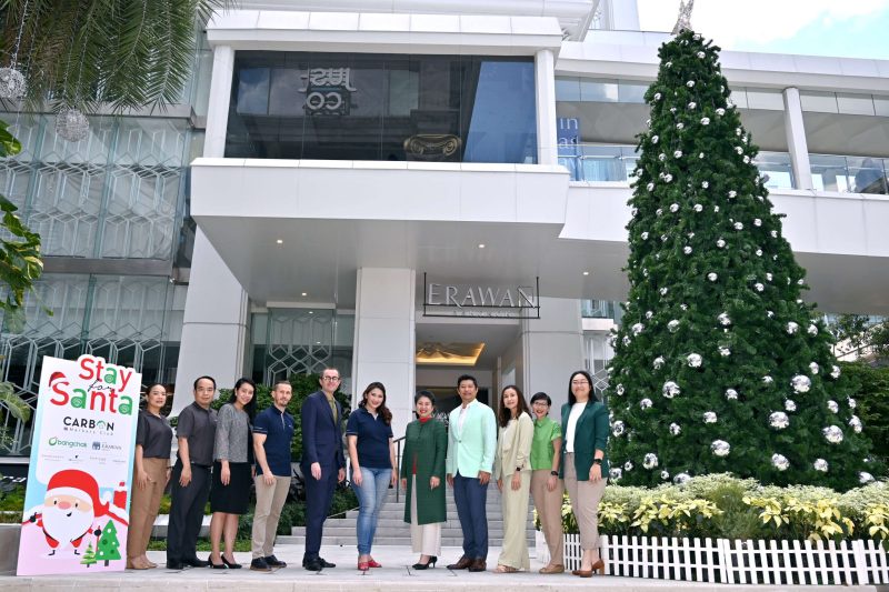 Carbon Markets Club, Bangchak Group, and Four Iconic Hotels in Ratchaprasong-Sukhumvit Area under The Erawan Group Launch Stay for Santa Campaign