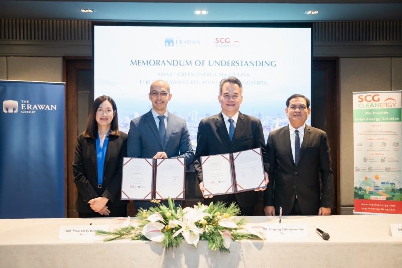 The Erawan Group and SCG Cleanergy Join Forces to Promote Green Renewable Energy in the Hospitality Industry