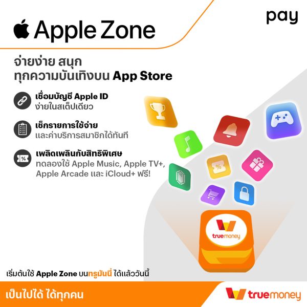 TrueMoney launches Apple Zone, enabling a seamless payment experience for App Store and Apple services in Thailand