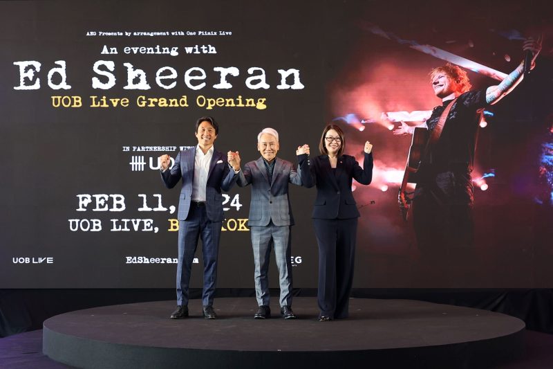 International Superstar Ed Sheeran to Headline Grand Opening with SpeciaL One-Night-Only Performance Bangkok's State-of-the-Art Venue, UOB LIVE