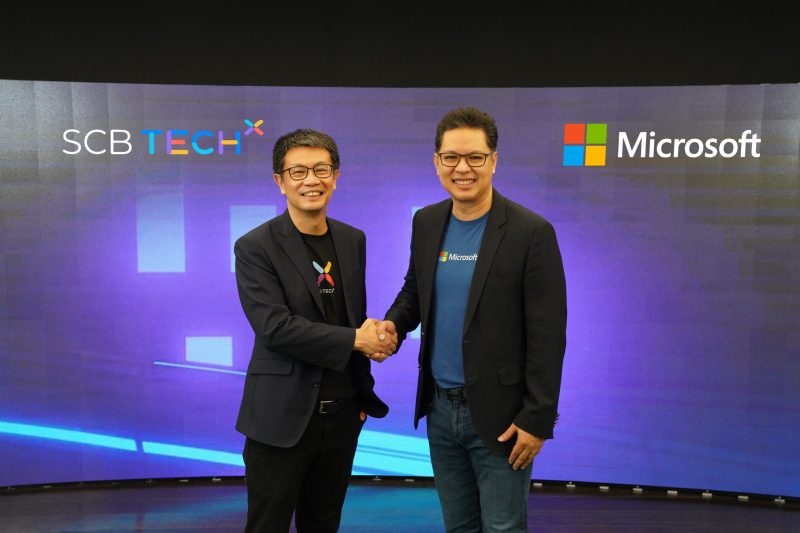 SCB TechX ยกระดับความร่วมมือกับ Microsoftมุ่งเสริมประสิทธิภาพการทำงานของลูกค้าระดับองค์กรด้วยดิจิทัลโซลูชันแบบครบวงจร