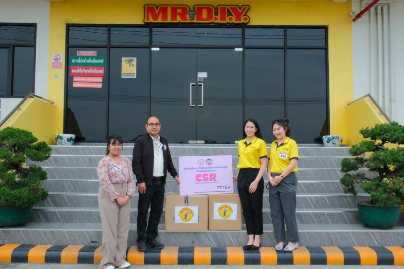 MR. D.I.Y. Supports the Blind with Calendar Donations and Provides Essential Items to the Disabled in Samut Prakan