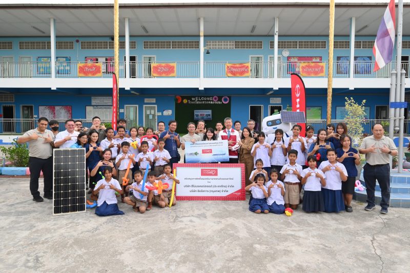 Hino We Care Makes a Progress in the Hino Solar Powering a Sustainable Tomorrow Project by Installing the 5th Solar Cell Panel Device at Tawaklongtrong School in Samuth Prakarn
