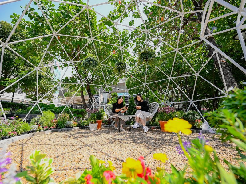 เจียไต๋ส่งต่อไอเดียการเกษตรในพื้นที่จำกัด เนรมิตสวนผักใจกลางสุขุมวิทใต้ ในงาน Bangkok Design Week 2024 เจียไต๋ ฟาร์มสุขภาพดีในเมือง