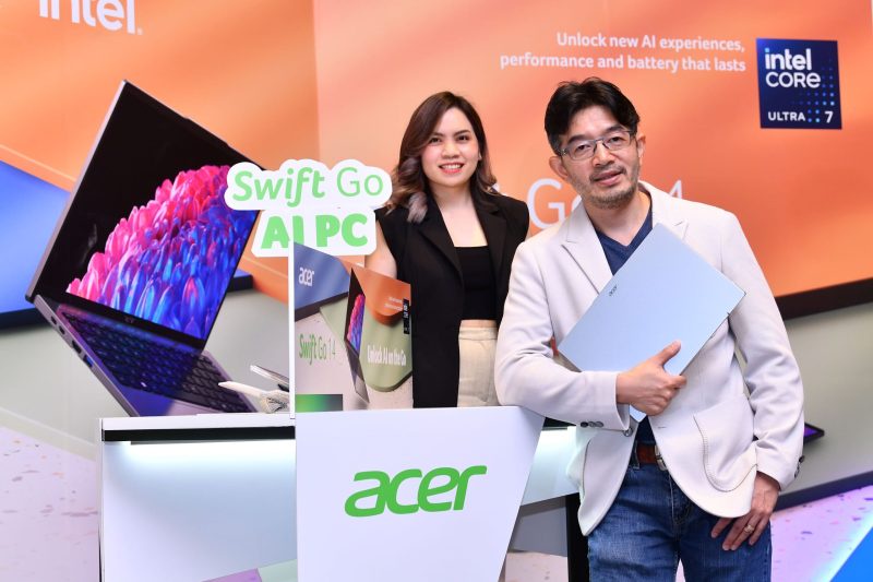 เอเซอร์เปิดตัว Acer Swift Go series ใหม่ล่าสุด เปิดประสบการณ์ Unlock AI on The Go กับโปรเซสเซอร์รุ่นล่าสุดจาก Intel(R) Core(TM) Ultra พร้อมเทคโนโลยี