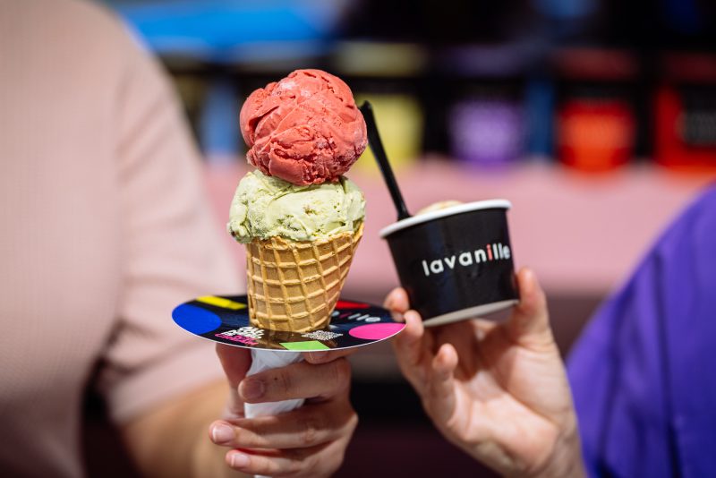 LA VANILLE FIRST NEW CHIC STORE AT THE EMPORIUM An eye-catching store in black pink packed with full-flavored premium French-style ice creams