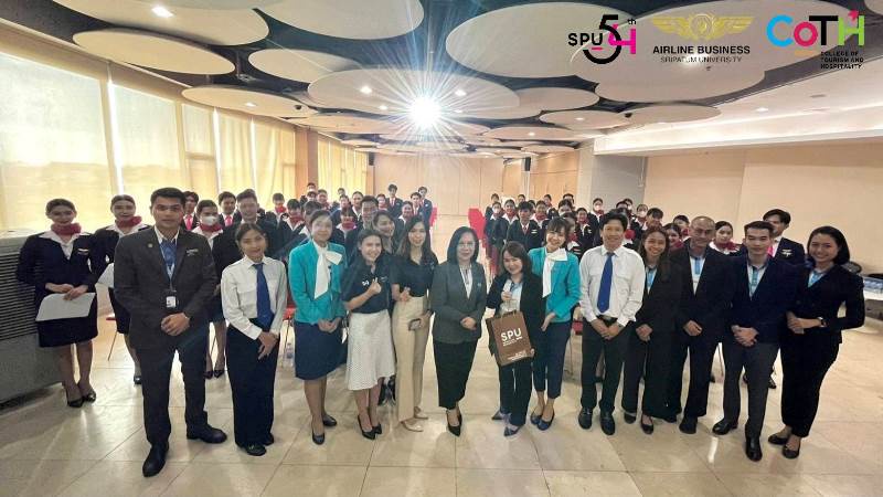 CoTH SPU ฝึกงานได้งาน #2 ร่วมกับ Bangkok Airway เพิ่มความรู้และทักษะการทำงานในธุรกิจการบิน มุ่งสร้างโอกาสให้นักศึกษาได้ร่วมงานในอุตสาหกรรมการบิน