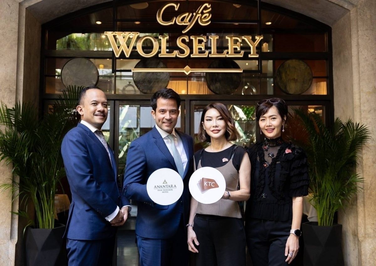 KTC Partners with Anantara Siam Bangkok Hotel and Offers a Special 30% Off Lunch Sets at Cafe Wolseley