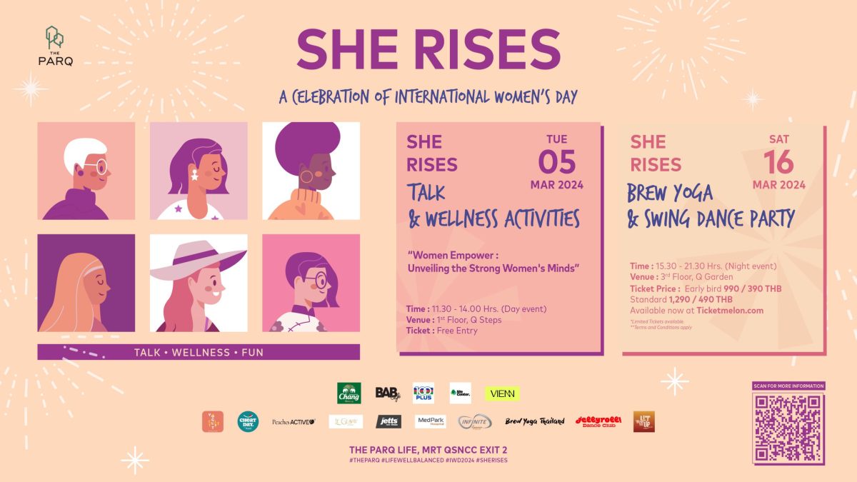 Celebrate an International Women's Day and ignite women's strength to awake the unstoppable energy with SHE RISES event at The