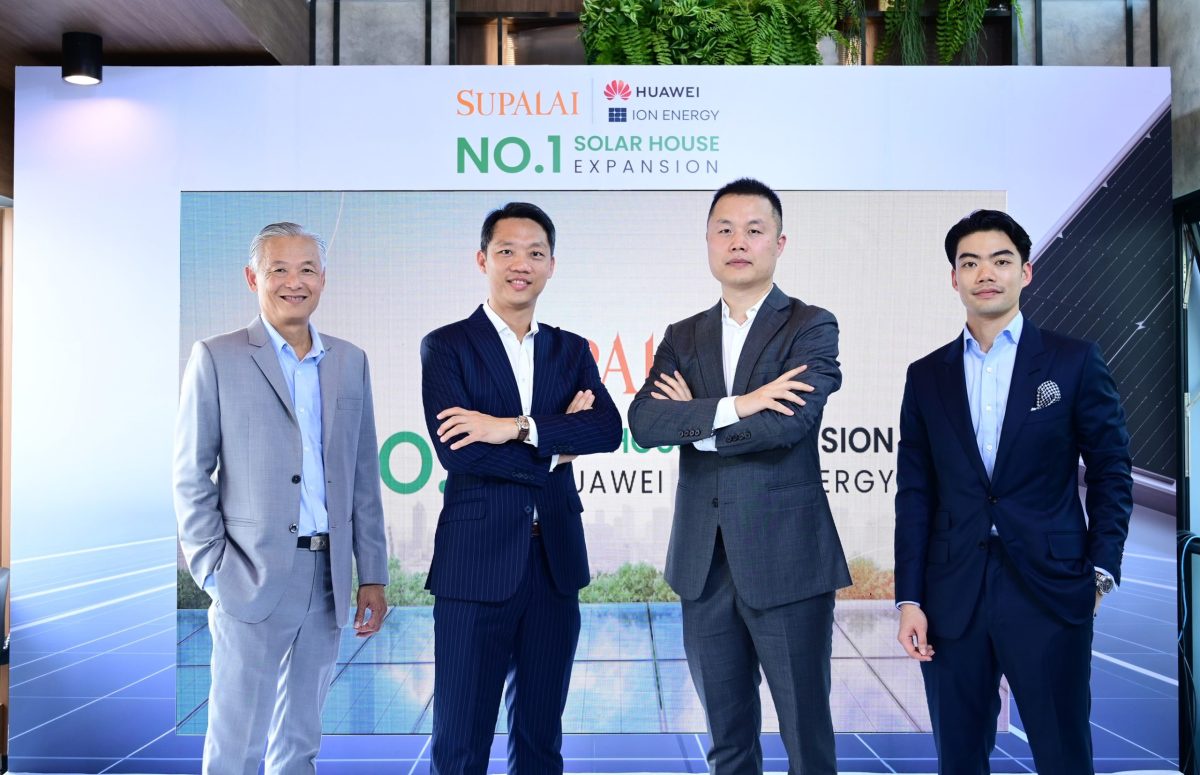 Supalai Partners with Huawei and ION to Become the No.1 Leader in the Solar-Powered Residences Market, Targets Installations in 15,000 Homes Nationwide by 2028