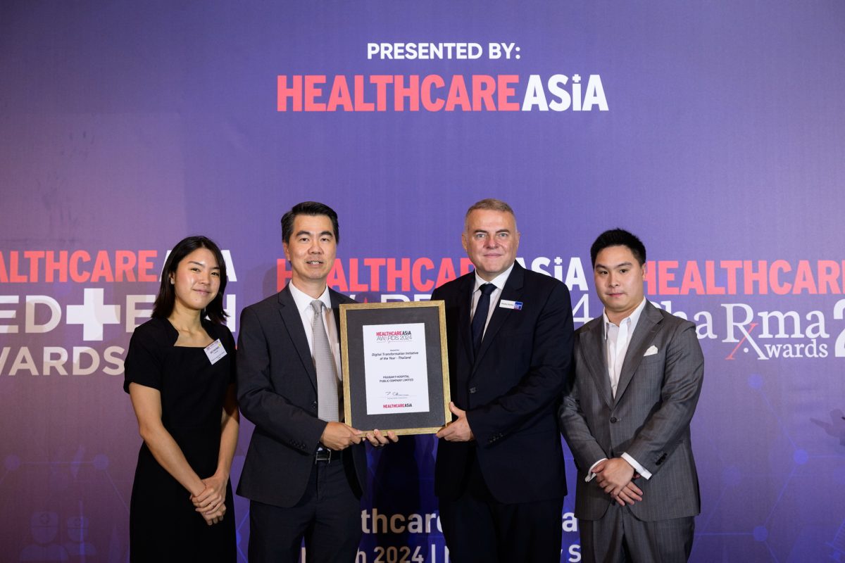 โรงพยาบาลพระรามเก้า คว้ารางวัล Digital Transformation Initiative of the Year 2024 จากเวที Healthcare Asia Awards ผลงานยกระดับการให้บริการดูแลสุขภาพในยุคดิจิทัลอย่างยั่งยืน