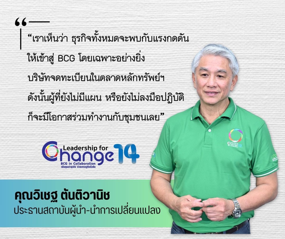 มูลนิธิสัมมาชีพเปิดหลักสูตร LFC รุ่นที่ 14 BCG in Collaboration มุ่งเพิ่มคุณค่าใหม่ให้ธุรกิจ - ยั่งยืน ตอบโจทย์โลกเปลี่ยนแปลง