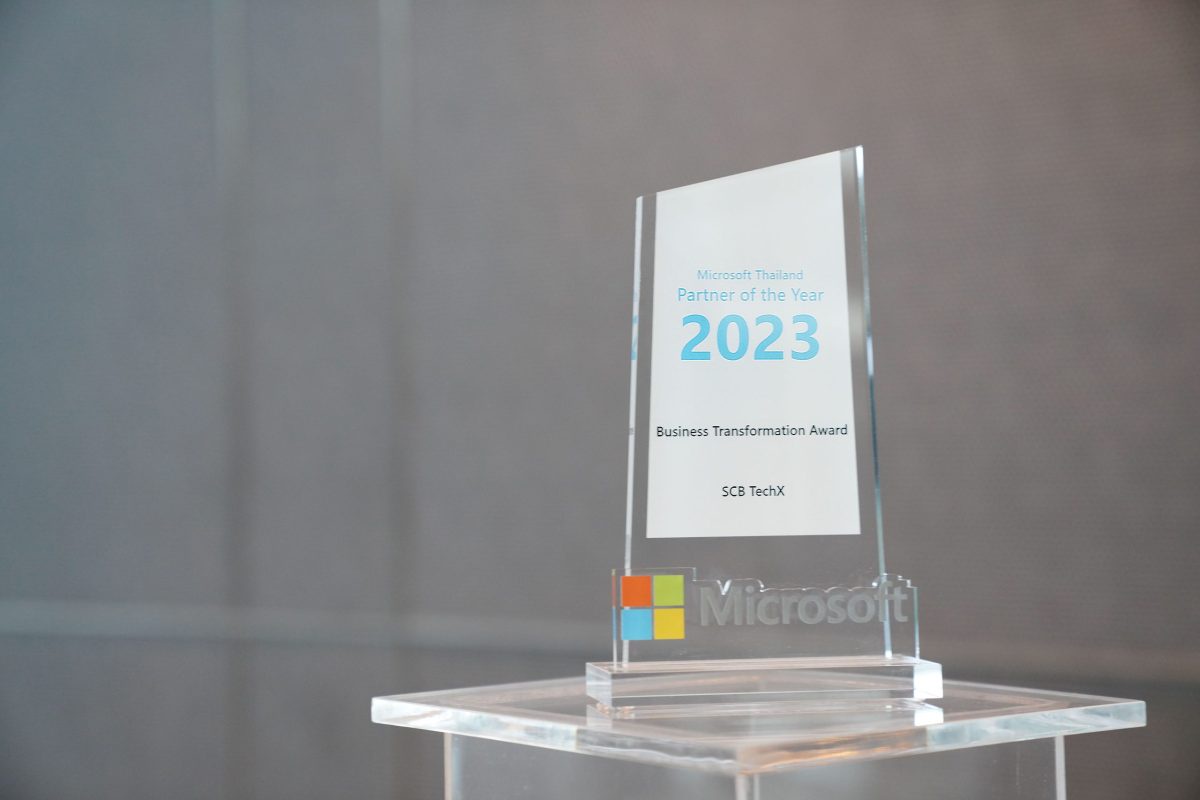 SCB TechX earns Business Transformation Partner Award of the Year for utilizing Microsoft's AI Innovations to seamlessly drive corporate digital transformation