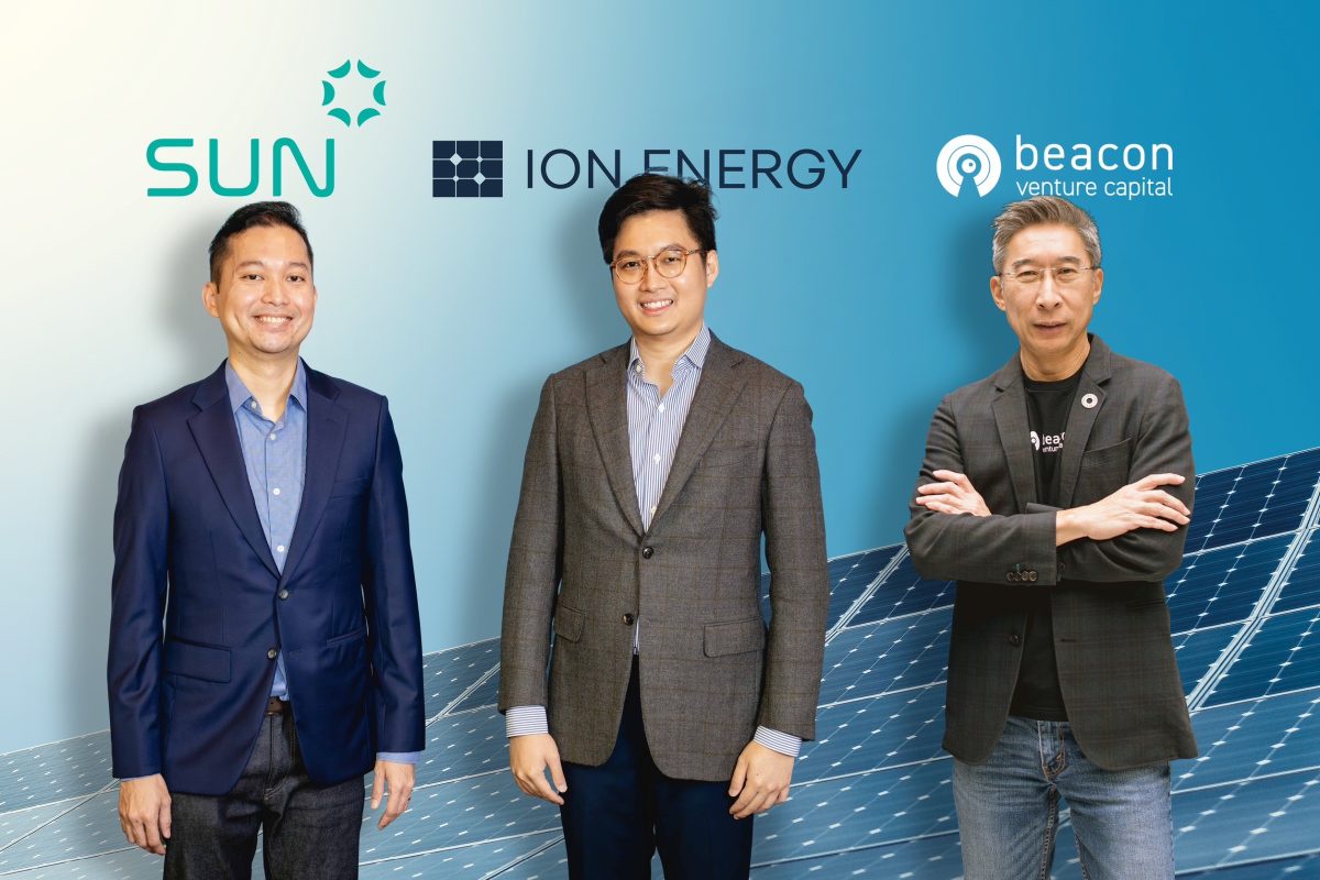 บีคอน วีซี ร่วมกับ SUN Group ลงทุน Series A ใน ION Energy สตาร์ทอัพพลังงานโซลาร์สัญชาติไทย หนุนการเข้าถึงพลังงานสะอาดต้นทุนต่ำ