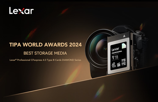 Lexar Professional CFexpress 4.0 Type B Card DIAMOND คว้ารางวัล BEST STORAGE MEDIA ในงาน TIPA WORLD AWARDS 2024
