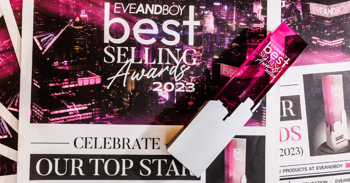 EVEANDBOY จัดงาน BEST SELLING AWARDS 2023 ที่สุดของบิวตี้ไอเท็ม ยอดขายสูงสุดแห่งปี